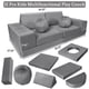 thumbnail image 3 of 12 - piece modular foam play couch para para niños: convertible, sectional, ideal para para imaginative play, lounging, y reading in bedrooms o playrooms, 3 of 6