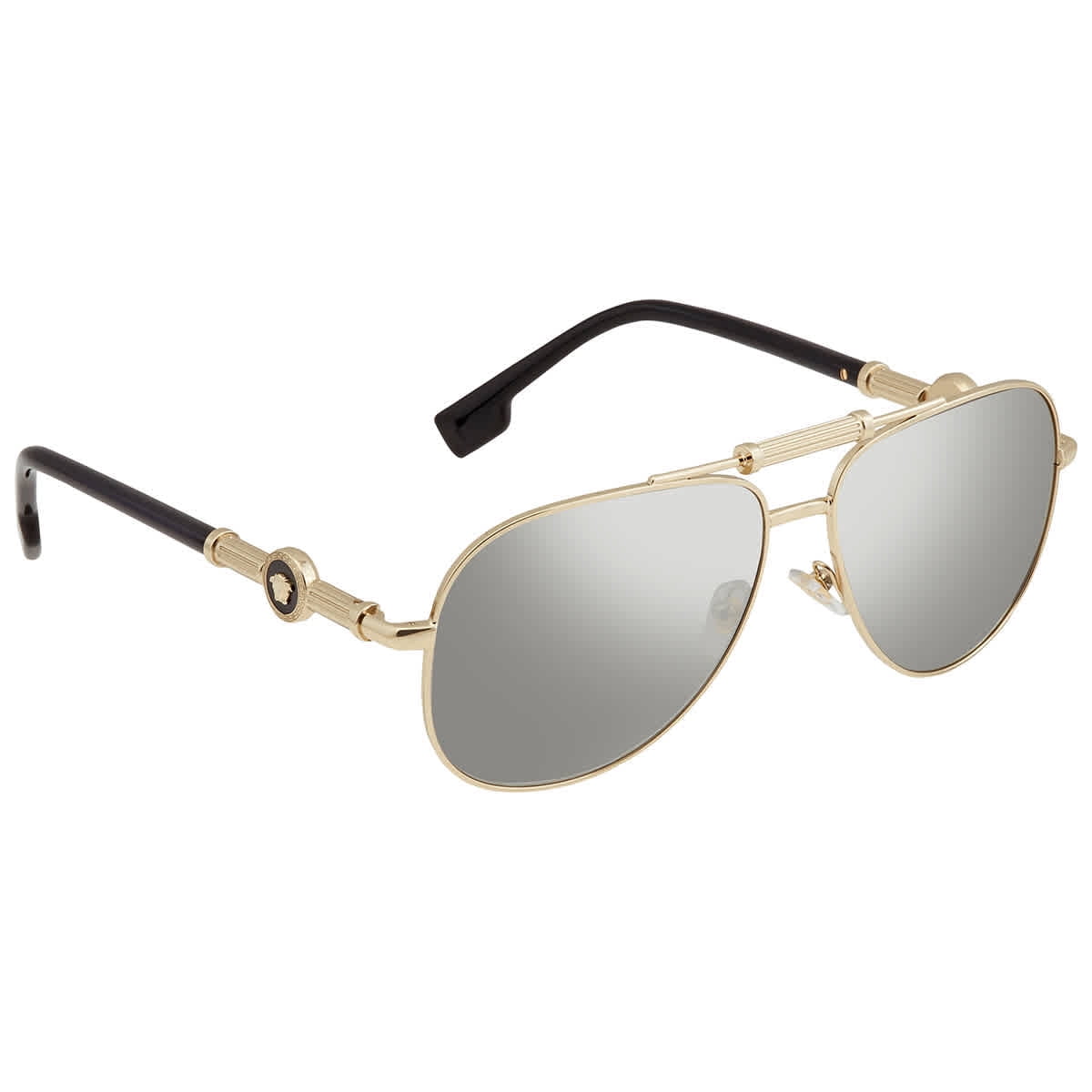 NWT Versace VE2251 Gold Rectangle 63mm Sunglasses Versace VE2251 White, Gold Prescription Sunglasses - 50% Off  main image 2