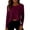 Red, variant on Long Sleeve Tee for Women Athletic Gym Workout Crop Tops Yoga Shirts Red M(M)