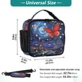 thumbnail image 4 of Wobogo Red Butterfly Lunch Bag Insulated Portable Cooler Tote Bag for for Adults Kids Work Office School Picnic Beach, 4 of 7