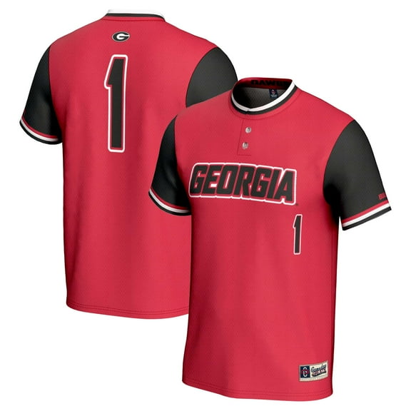 Youth GameDay Greats #1 Red Georgia Bulldogs Lightweight Softball Jersey