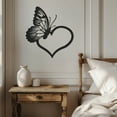 thumbnail image 4 of Violaura Butterfly Heart Metal Wall Art - Easy to Install Hanging Perfect for Home, Living Room Decor (60.0" x 54.0"), 4 of 8