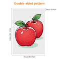 thumbnail image 2 of Autumn Garden Flag for Outdoor Apple Versatile Outdoor Garden Flag Vintage Illustration Fruits Durable Porch Flag for Front Door Outdoor Backyard Home Decoration (28x40 Inch), 2 of 6