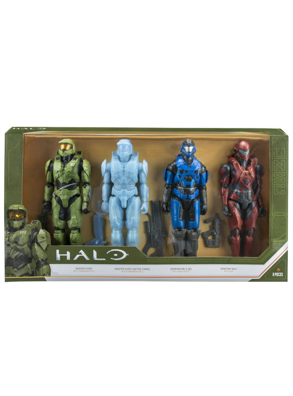 Halo 12" Master Chief Spartan Action Figures 4-Pack Value Box