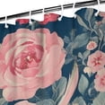 thumbnail image 3 of Pioneer Flower Floral Print Pattern Shower Curtain 36"x72" ,Bathroom Decorative Shower Curtains Set with 12 Hooks,Modern Waterproof Washable Shower Curtain, 3 of 6