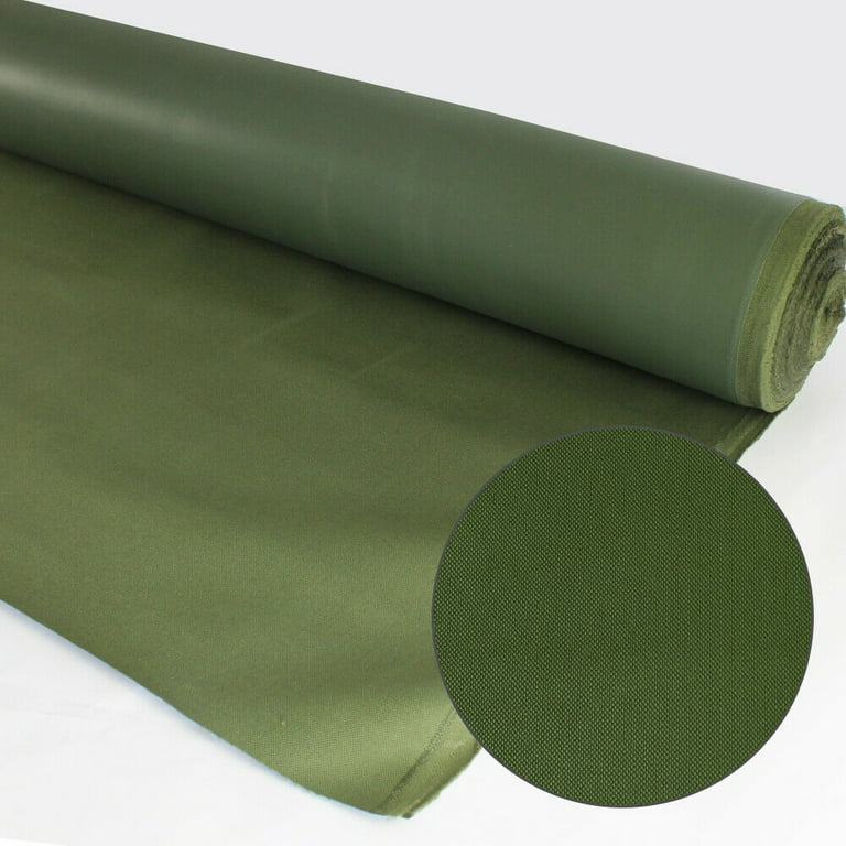 Waterproof Canvas Fabric Outdoor Cover Polyester Surface & PVC Coated Backing Ivonry, Size: 12x60 Ivonry, Beige