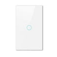 thumbnail image 2 of US Smart Home WiFi Tuya Touch Switch Wireless 433.92MHz Sensor Button Tempered Glass Panel Switches Sticky On/Off Office Hotel White 1 Gang, 2 of 9