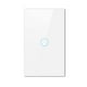 thumbnail image 3 of Yuarrent US Smart Home WiFi Tuya Interruptor táctil Inalámbrico 433,92 MHz Botón de sensor Panel de vidrio templado Interruptores Sticky On / Off Electrodomésticos Blanco 1 Gang Yuarrent HA011540-02B, 3 of 6