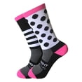 thumbnail image 2 of Bicicleta Deportes al aire libre rayas punto calcetines mujeres hombres ciclismo correr calcetines (negro) Ndcxsfigh Nuevos Originales, 2 of 4