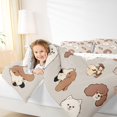 thumbnail image 4 of Homewish Boys Girls Cute Dogs Full Size Comforter Sets 3-Piece,Cartoon Animal Bedding Comforter Set,Kawaii Pets Lightweight Bedding Sets,Lightweight Room Decor,Reversible, 4 of 8