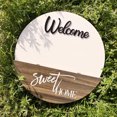 thumbnail image 5 of SLYNSHome Spring Round Sign for Front Door,Welcome Sign Artificial Flower Wreath Spring Summer Door Wooden Faux Flower Vases for Wall Window Wedding Party Indoor Outdoor Decor, 5 of 8
