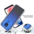 thumbnail image 5 of For Motorola Moto G Play Phone Case (2021), Mantto Full body Clear Cover PC + TPU Shockproof Anti-Scratch Gradient Bumper Rugged Two-layer Protection Cover for Motorola Moto G Play 2021 - Clear, 5 of 8