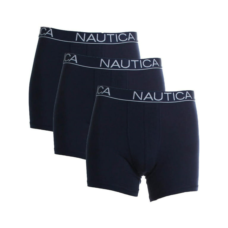 Nautica Mens 3 Pack Classic Fit Boxer Briefs