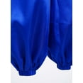 thumbnail image 6 of Aislor Girls Satin Bloomers Belly Dance Loose Solid Color Harem Pants Halloween Indian Arabic Trousers Blue 12, 6 of 7