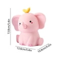 thumbnail image 3 of Bonita luz nocturna de silicona con forma de elefante | Recargable por USB y control táctil | Lámpara de protección ocular para dormitorio infantil y lactancia, 3 of 6