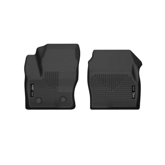 Husky Liners 51921 X-Act Contour Floor Liners Fits 2020-2022 Ford Transit Connect w/ Vinyl Flooring Front Row 2 Pc Black