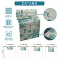 thumbnail image 7 of Hokiten Table Runners 90 Inches Long Dress Scarves, Turquoise Starfish Farmhouse Coffee/Dining/Kitchen Table Runner for Living Room, Ocean Nautical Seahorse Coral Shell 13x90 Inch, 7 of 7
