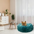 thumbnail image 6 of Tyidzon Cozy Cave Dog Bed Modern Soft Round Fluffy Cat Bed Anti Anxiety Pet Bed for Cats Or Small Dogs Blue, 6 of 7