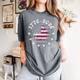 thumbnail image 2 of MuXiKeJi Clothes Womens 3/4 Sleeve Tops V Neck Patriotic – USA 250th Anniversary Shirt Lightweight American Flag Tee Summer Blouse, 2 of 4