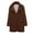 Brown-Coat, variant on Qetyuw Oversized Fleece Coat for Women Winter Warm Long Sleeve Open Front Jacket Lapel Casual Cardigan Coats