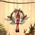 thumbnail image 6 of Year-Round Elegant Decorative Wreath - Front Door Hanging Greenery Arrangement with Flowers & Berries, Indoor/Outdoor Seasonal Decor(Elk), 6 of 9