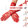 thumbnail image 4 of WCJM Long Lace Full-Finger Gloves for Women Elegant Bridal Handwear with Beautiful Floral Lace Pattern for Wedding Receptions Formal Bridal Showers and Evening Parties, 4 of 5