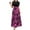Hot Pink, variant on Pimfylm Women 2025 Summer Dress Short Sleeve Ribbed Teacher Church Modest Business Casual Work Outfits Midi Dress Pink, L