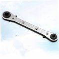 thumbnail image 3 of MERRYHAPY Multi Functional Ratchet Wrench Hand Tool Silver for Refrigeration Maintenance 1Set, 3 of 8
