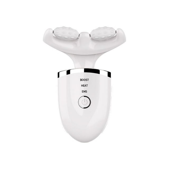 Masajeador facial antiarrugas para rostro y cuello, masajeador de belleza para rejuvenecimiento de la piel para el cuidado de la piel, firme y suave (color blanco)