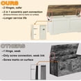 thumbnail image 4 of 39.4" Storage Chest, Wooden Storage Bench, Lift Top Toy Chest with 2 Safety Hinges, Large Toy Box, Entryway Bench for Living Room, Bedroom, Brown and Rustic White, 4 of 9