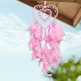 thumbnail image 5 of Uutvmp Pink Dream Catchers, Heart Shaped Dream Catcher for Bedroom, Handmade Dream Catcher for Wall Hanging Decor Feather Crafts, 5 of 7