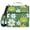 Cute Frog Leaf Flower, variant on 3 Ring Zipper Binder with Shoulder Strap Waterproof Trapper Keeper 2 Inch D-Ring 500 Sheets Capacity Cream
