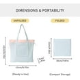 thumbnail image 5 of Kwuty Tote Bag Aesthetic Canvas Handbags with Zipper for Women Travel Shoulder Bags Purses with compartments, 5 of 9