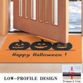thumbnail image 3 of Happy Halloween Non Slip Washable Door Mat Spider Bat Doormat Retro for Entry Floor Mat Set Living Room Bedroom Bathroom Crystal Velvet 30x17 Inches, 3 of 7