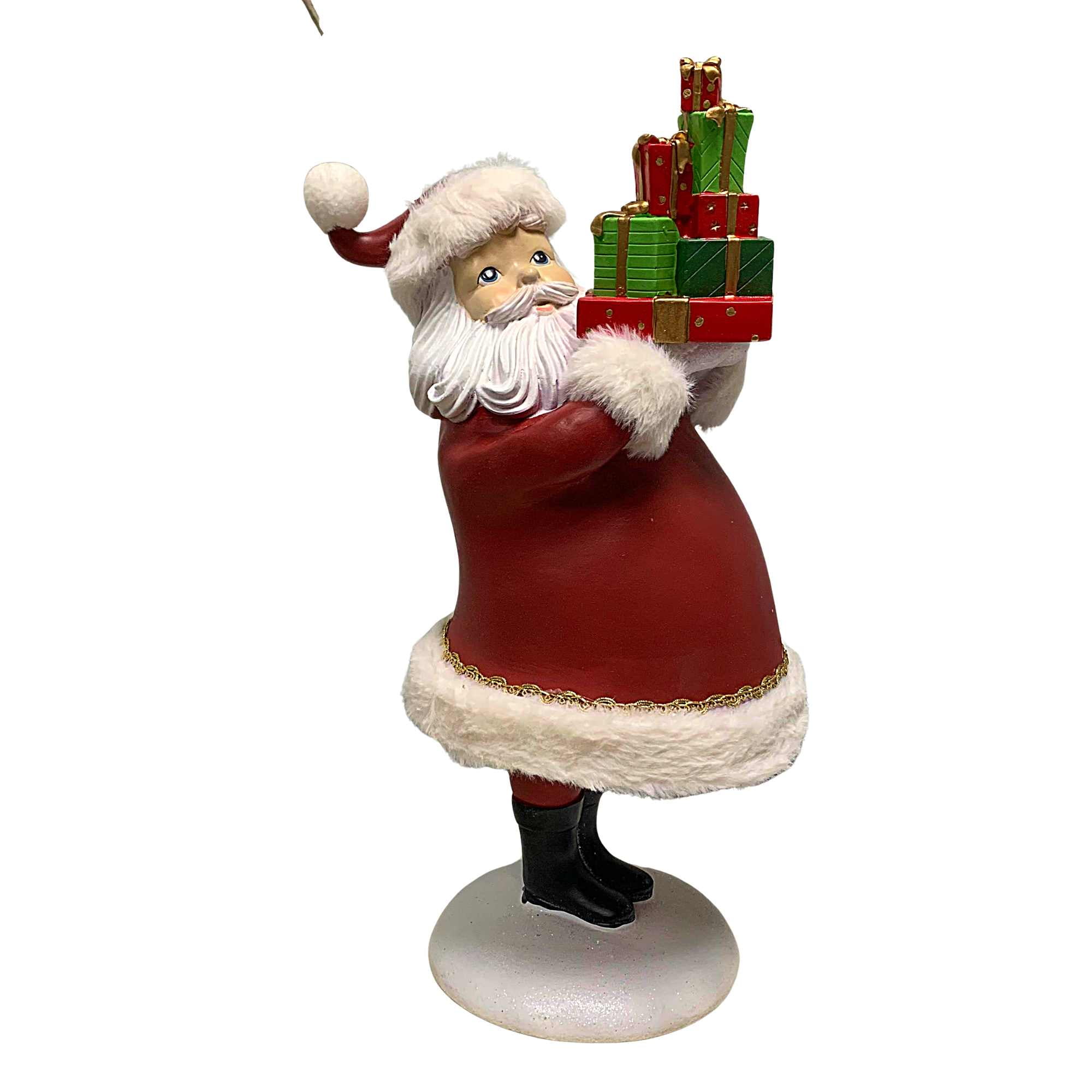 Slta di natale con babbo natale, renne e scatole regalo | Vettore Premium
