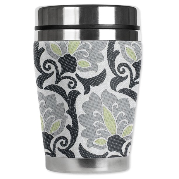 Mugzie Brand 12 Ounce Travel Mug With Insulated Wetsuit Cover Flowers Walmart Com Walmart Com