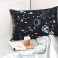 thumbnail image 5 of KLL Galaxy2 Pillow Covers Envelope Closure,Super Soft and Cozy Fuzzy Fleece Pillow Case Cover 16"x24", 5 of 7