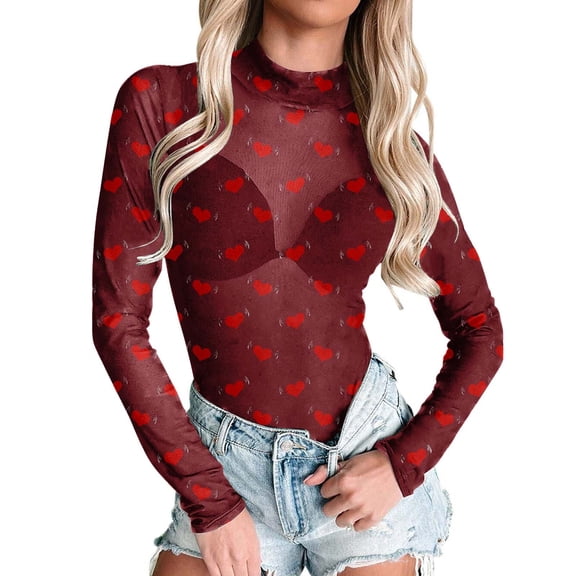 Drie Sexy Jumpsuit Women Nightclub Dress Fishnet Chemise with Sleeve Set Babydoll Mini Dress Mesh Sleepwear Red,S