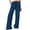 Blue, variant on Wide Leg Pants Women, Workout Yoga Pants Solid Color Stretch Waist Strap Drawstring Pocket Button Pants Long Pants