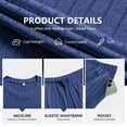 thumbnail image 5 of Iceglad Men's Pajama Set Soft Ribbed Knit Long Sleeve Top and Pants Mens Loungewear 2 Piece Sleep Set, 5 of 8
