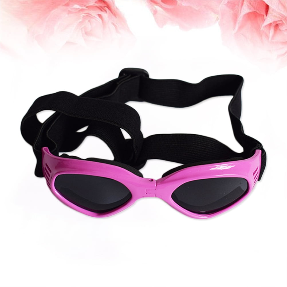 Toyandona Pink Pet Sunglasses with Wind Water Fog Protection and Easy Adjustable Straps