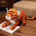 thumbnail image 1 of Tiger Peluches Réalistes Jouets en Peluche Animal Sauvage Féroce Simulation, 1 of 5