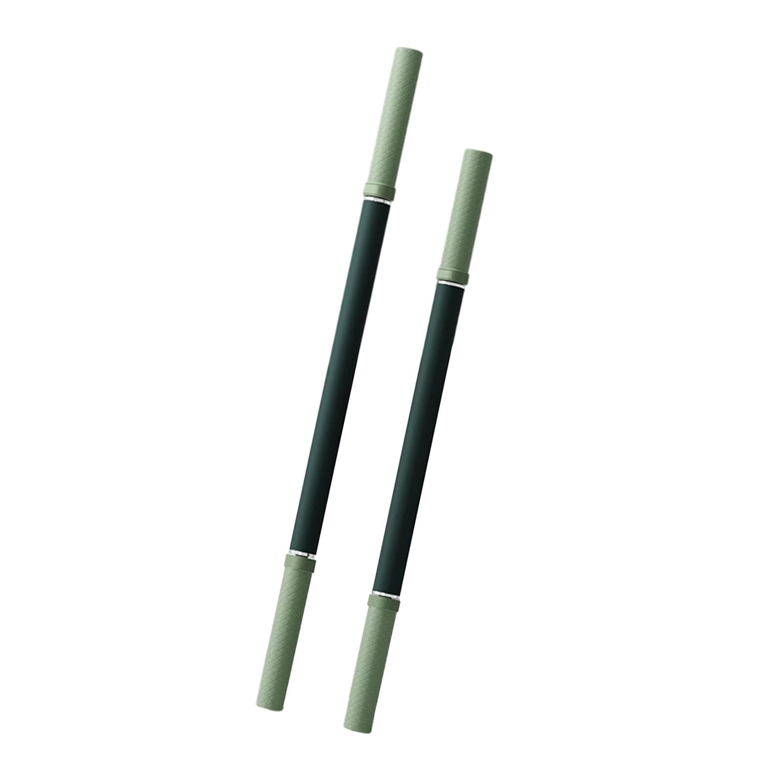 DimyFew 2 Pieces Massage Roller Stick Multipurpose Calf Roller for Glutes Back Waist Green