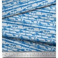 thumbnail image 2 of Soimoi Polyester Crepe Fabric Palm Tree Printed Fabric 1 Yard 52 Inch Wide, 2 of 3