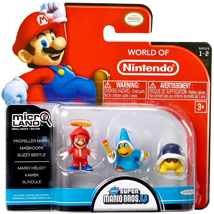 Luigi & Koopa Mini Figure 3-Pack Micro LAND SERIES 1 Mario 