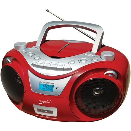 Supersonic SC-739BT RED Portable Bluetooth Audio System (Best Portable Audio System)