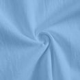 thumbnail image 5 of cocolona Womens Summer Linen Shirts Fashion Solid Color Short Sleeve Button V Neck Tops Casual Loose Fit Blouses, 5 of 7