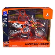 KTM 450 SX-F Motorcycle #2 Cooper Webb "Red Bull KTM Factory Racing" 1/12 Diecast Model by New Ray