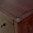 thumbnail image 3 of Benzara BM203368 Commode en Bois de Style Transitionnel avec Jambes Droites Robustes&44; Marron, 3 of 5