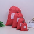 thumbnail image 3 of Bolsa con cordón, bolsa de almacenamiento de cuatro piezas, bolsa de viaje con cordón, bolsa organizadora de ropa interior, suministros de viaje de 4 piezas, 3 of 4